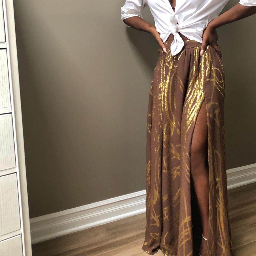 Rachel Zoe formal silk evening skirt - Picture 1 of 4